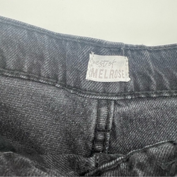 Y2K Charlotte Russe Melrose Black Distressed Wide-Leg Jeans – Grunge 2000s Style - Picture 5 of 10